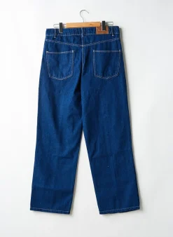 Jeans Coupe Droite Wanf Bleu Taille Normale