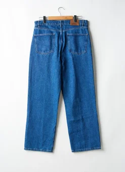 Jeans Coupe Droite Wanf Bleu Taille Normale