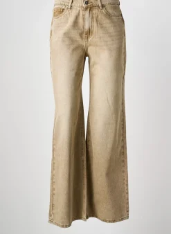 Jeans Coupe Large Esqualo Marron Taille Normale
