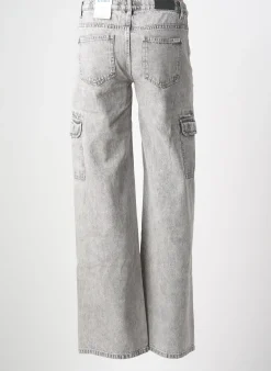 Jeans Coupe Large Garcia Gris Taille Ajustable