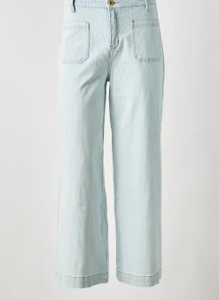 Jeans Coupe Large Majolica Bleu Taille Normale