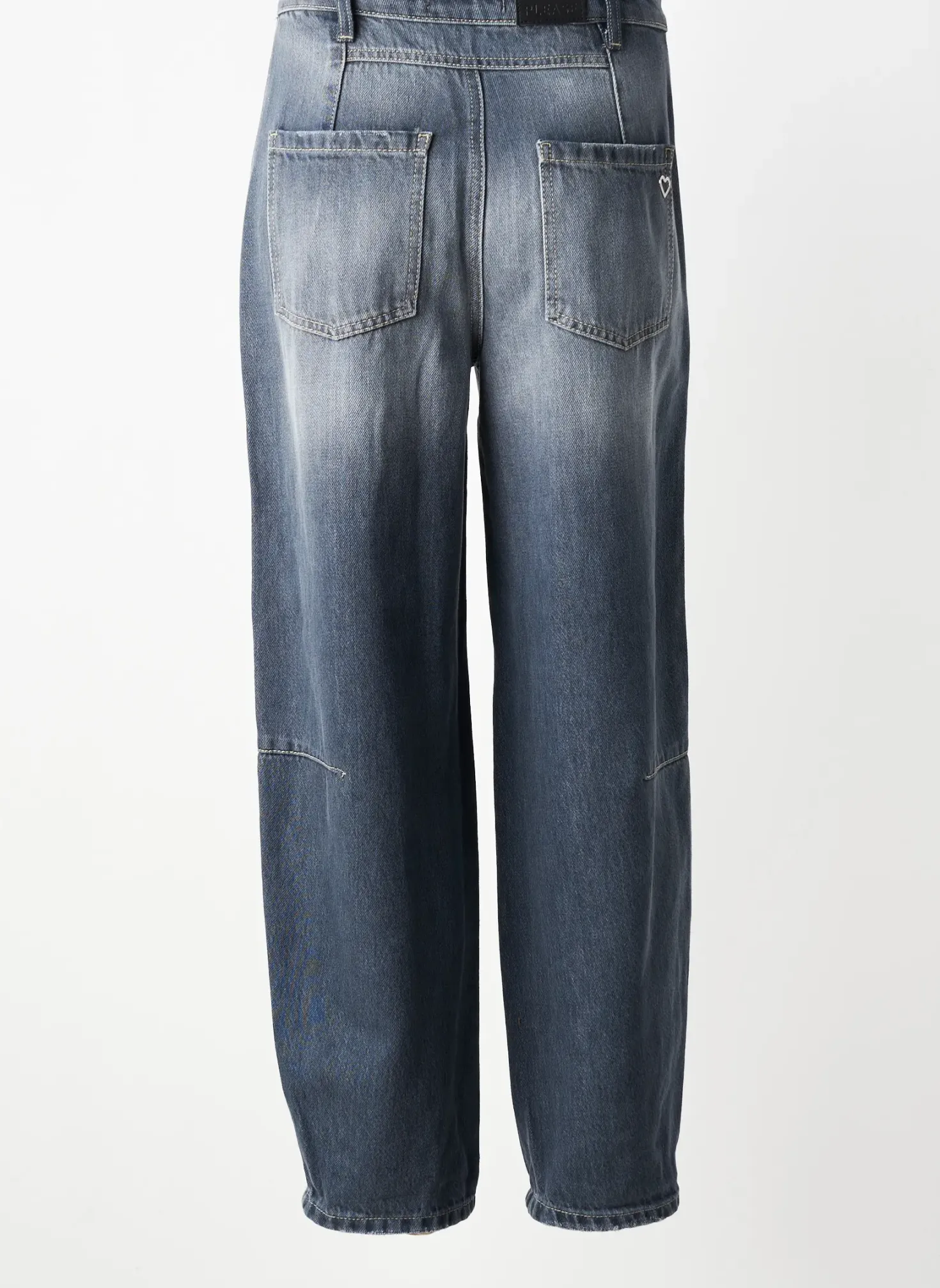 Jeans Coupe Large Please Bleu Taille Normale