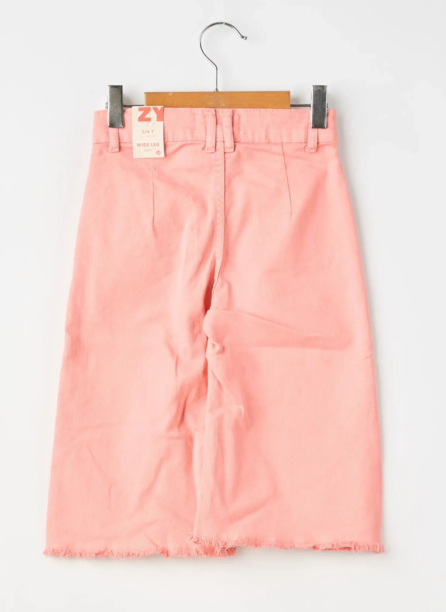 Jeans Coupe Large Zy Rose Taille Ajustable