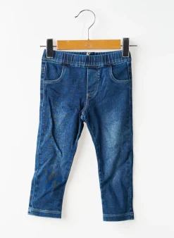 Jeans Coupe Slim Absorba Bleu Taille Élastique