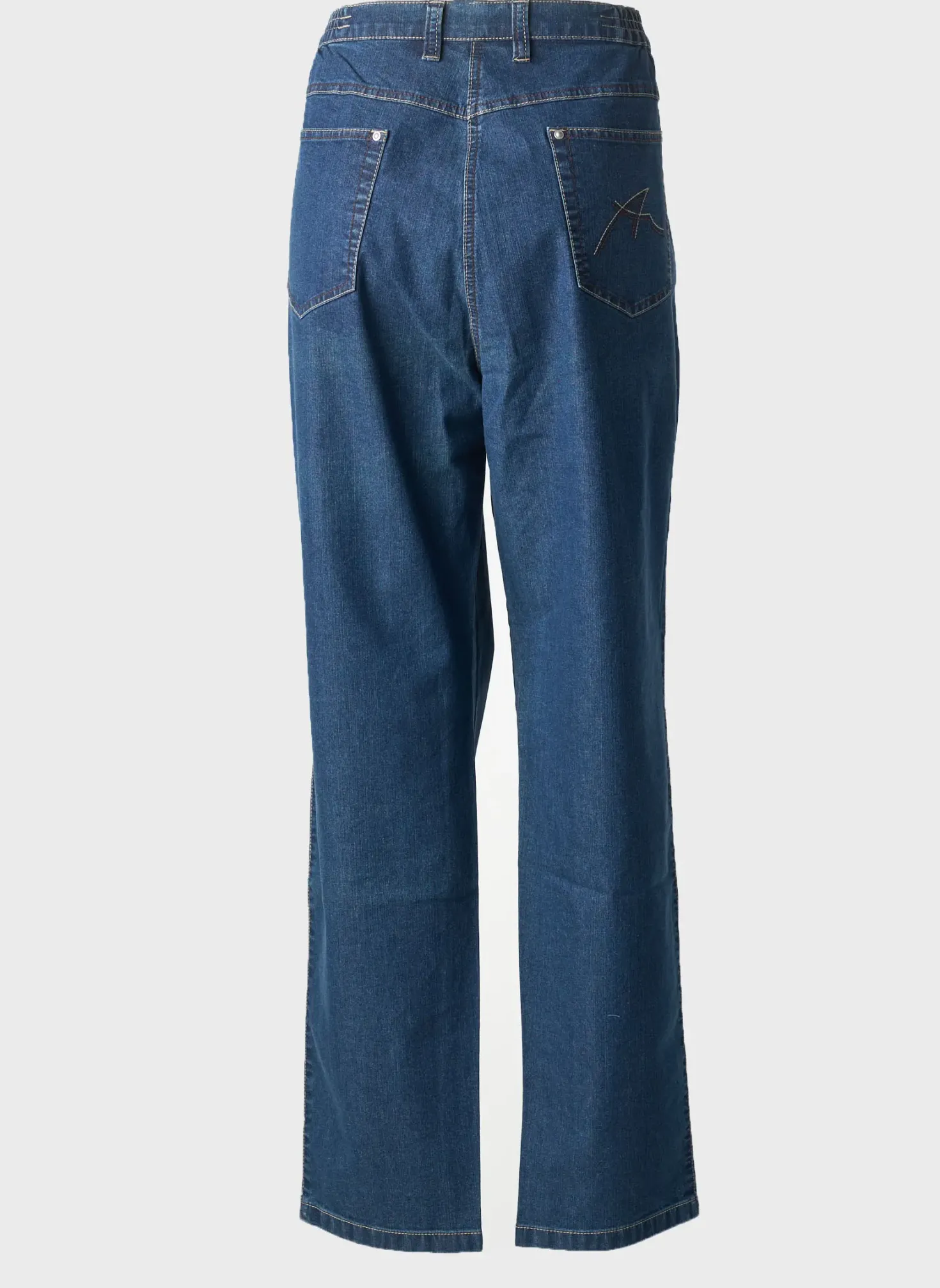 Jeans Coupe Slim Adelina By Scheiter Bleu Taille Normale