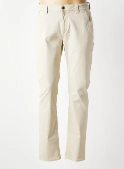 Jeans Coupe Slim Barmas Beige Taille Normale