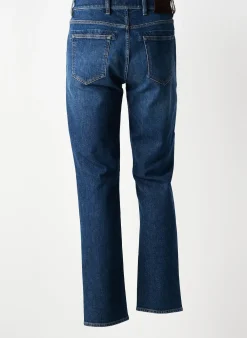 Jeans Coupe Slim Barmas Bleu Fonce Taille Normale