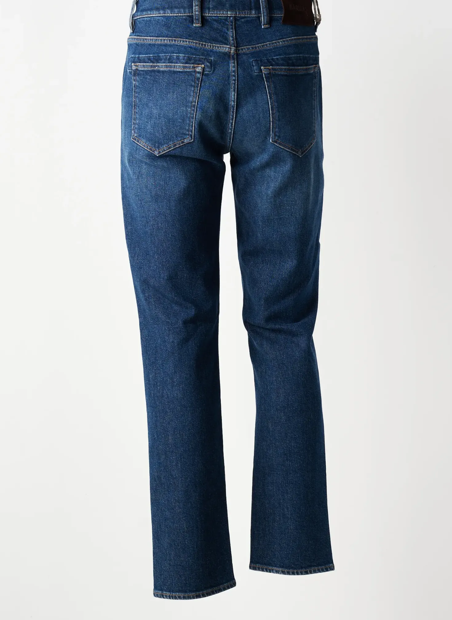 Jeans Coupe Slim Barmas Bleu Fonce Taille Normale