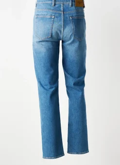 Jeans Coupe Slim Barmas Bleu Taille Normale