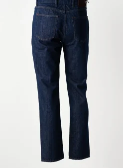 Jeans Coupe Slim Barmas Bleu Taille Normale