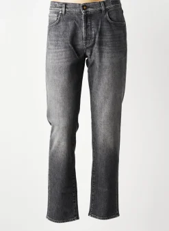 Jeans Coupe Slim Barmas Gris Taille Normale