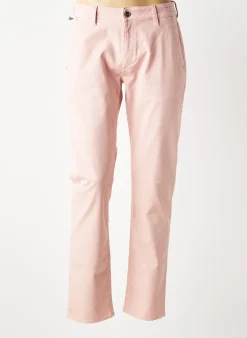 Jeans Coupe Slim Barmas Rose Taille Normale
