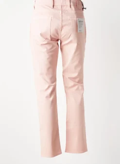 Jeans Coupe Slim Barmas Rose Taille Normale