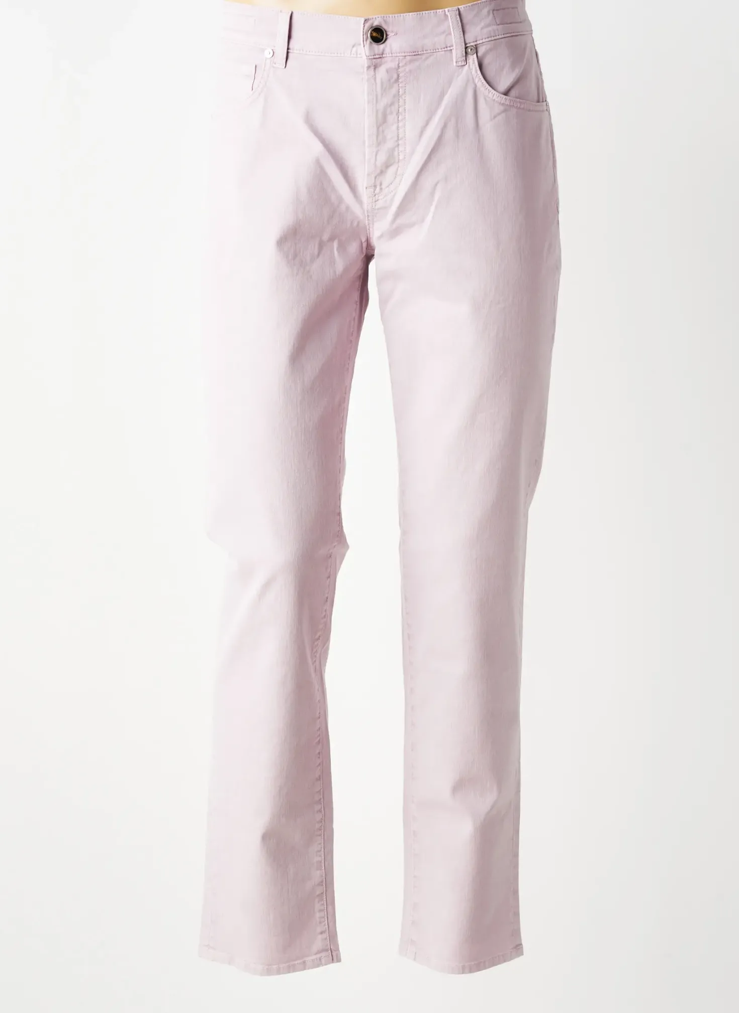 Jeans Coupe Slim Barmas Violet Taille Normale