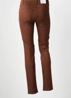Jeans Coupe Slim Betty Barclay Marron Taille Normale