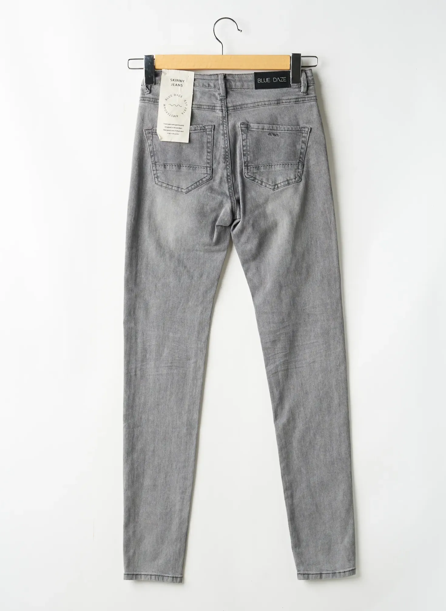 Jeans Coupe Slim Blue Daze Gris Taille Normale