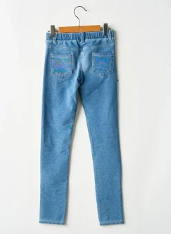 Jeans Coupe Slim Boboli Bleu Taille Élastique