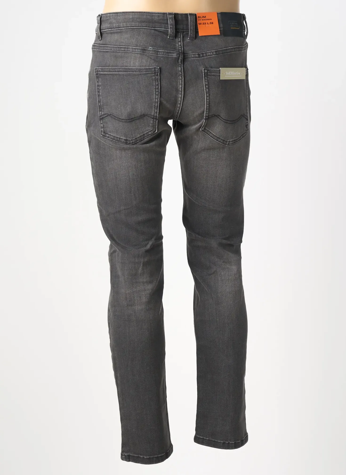 Jeans Coupe Slim Camel Active Gris Taille Normale