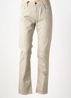 Jeans Coupe Slim Camel Active Beige Taille Normale