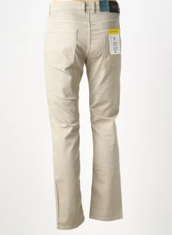 Jeans Coupe Slim Camel Active Beige Taille Normale