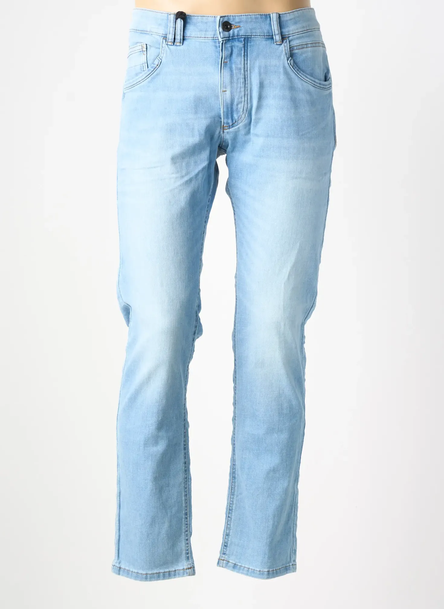 Jeans Coupe Slim Camel Active Bleu Taille Normale
