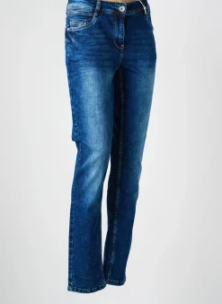 Jeans Coupe Slim Cecil Bleu Taille Normale