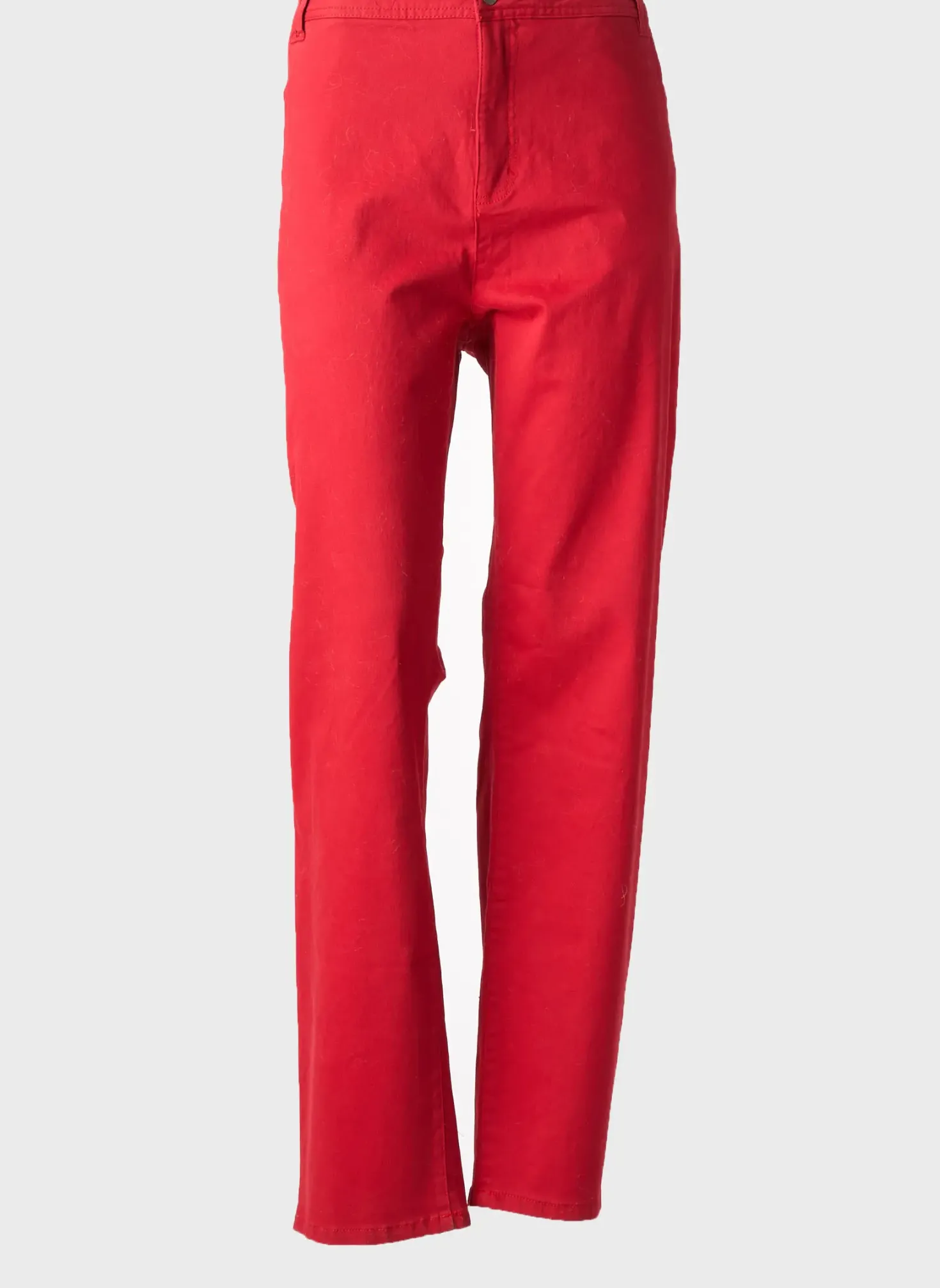 Jeans Coupe Slim Ciso Rouge Taille Normale