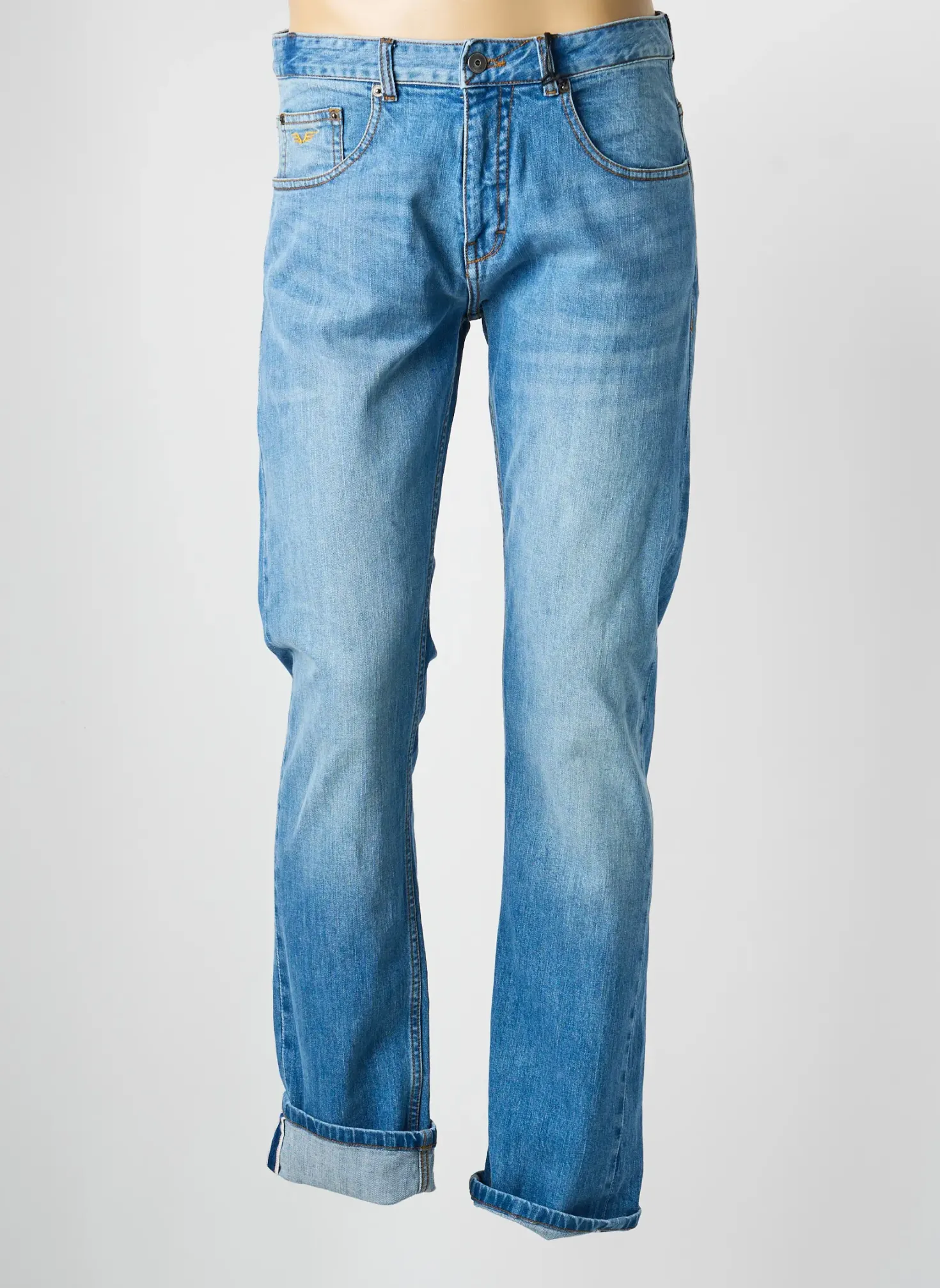 Jeans Coupe Slim Daytona Bleu Taille Normale