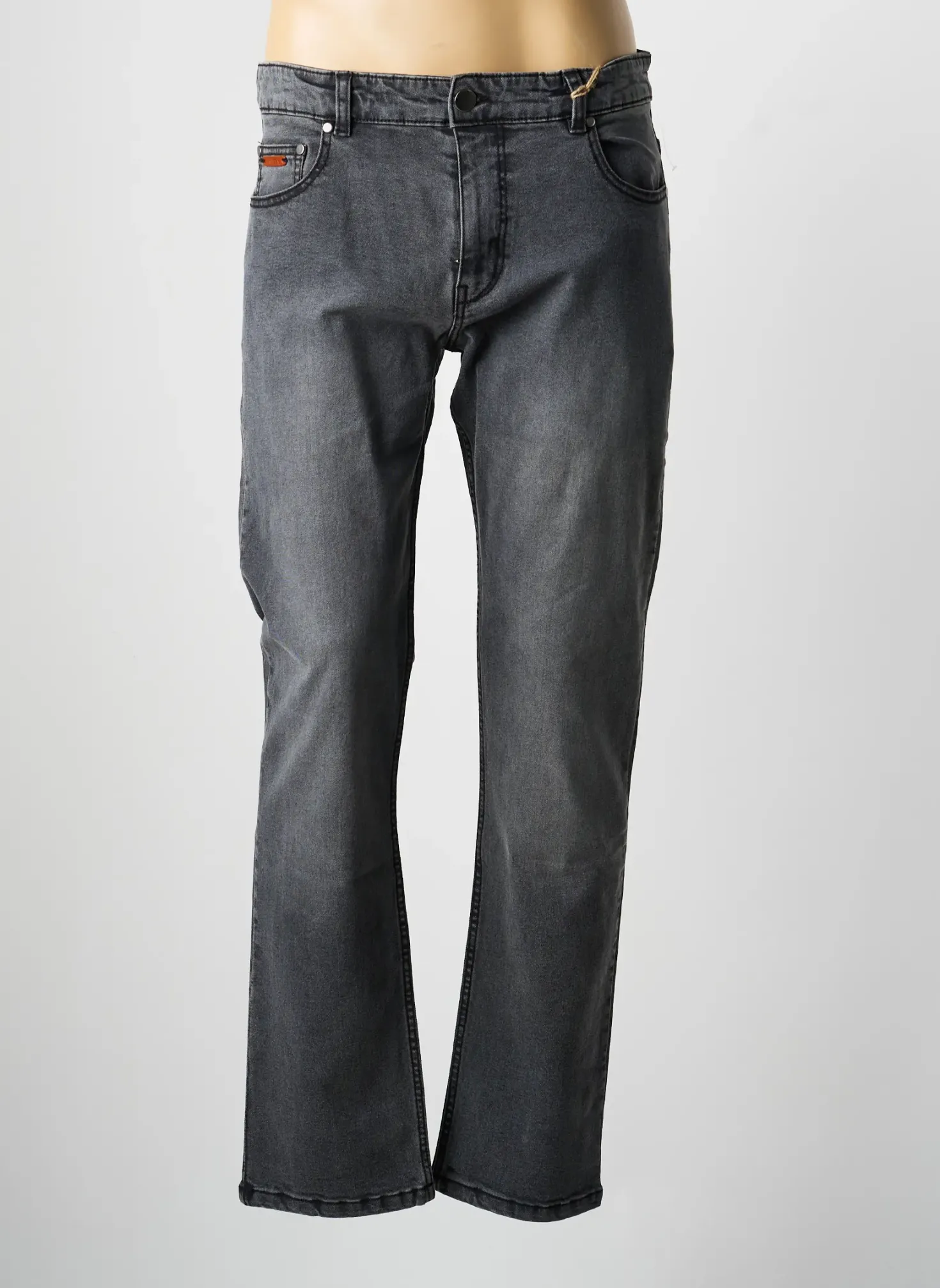 Jeans Coupe Slim Daytona Gris Taille Normale