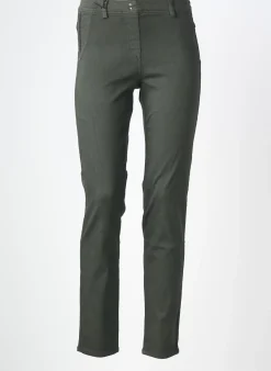 Jeans Coupe Slim East Drive Vert Taille Normale