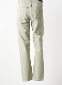 Jeans Coupe Slim Elora Vert Taille Normale