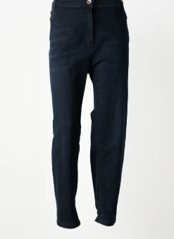 Jeans Coupe Slim Fred Sabatier Bleu Taille Normale
