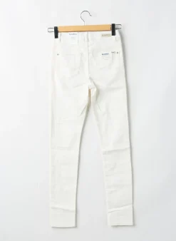 Jeans Coupe Slim Garcia Beige Taille Ajustable