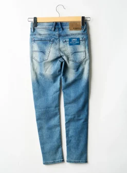 Jeans Coupe Slim Garcia Bleu Taille Ajustable