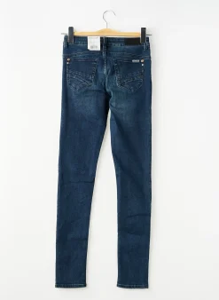 Jeans Coupe Slim Garcia Bleu Taille Ajustable