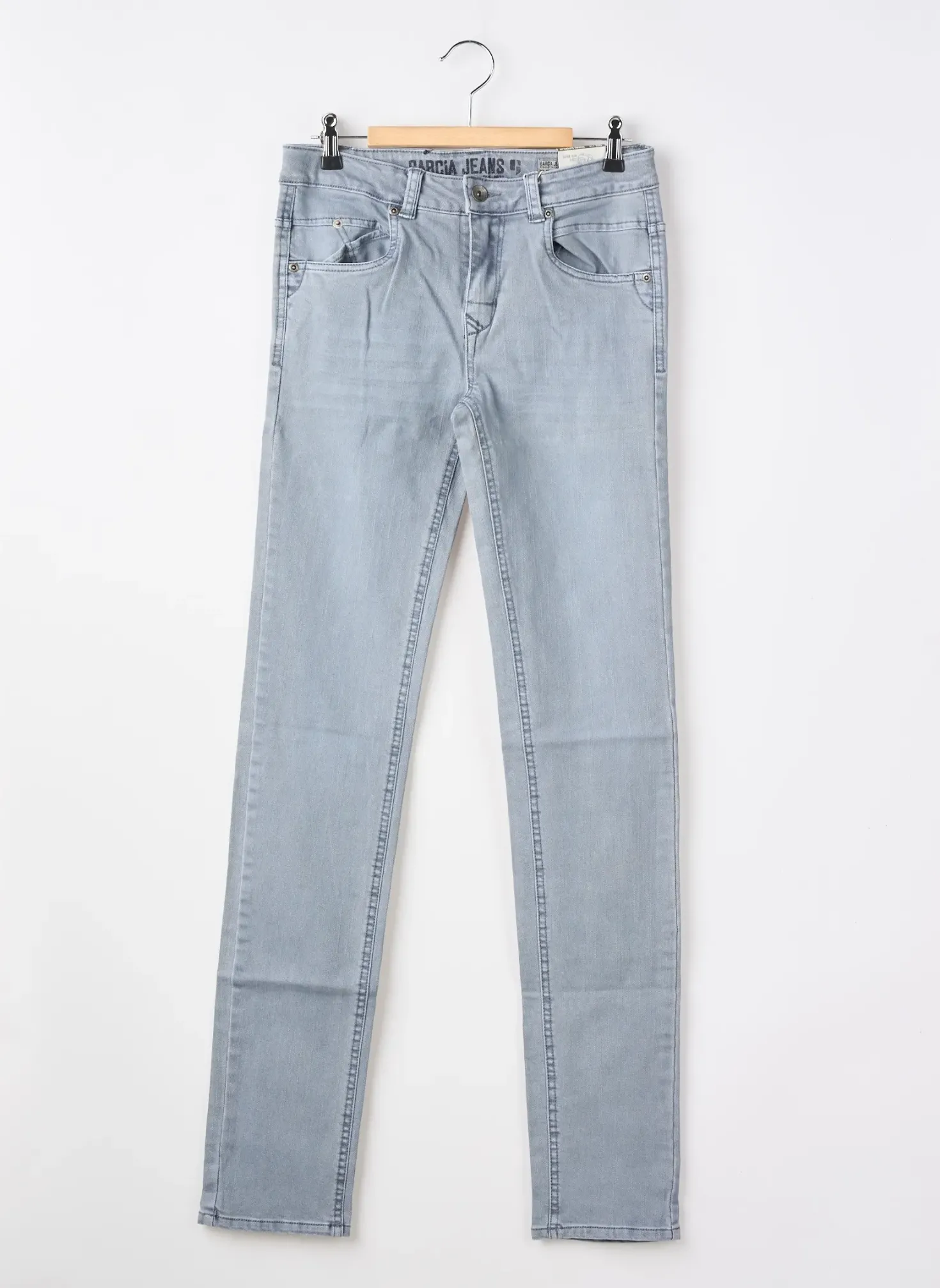 Jeans Coupe Slim Garcia Gris