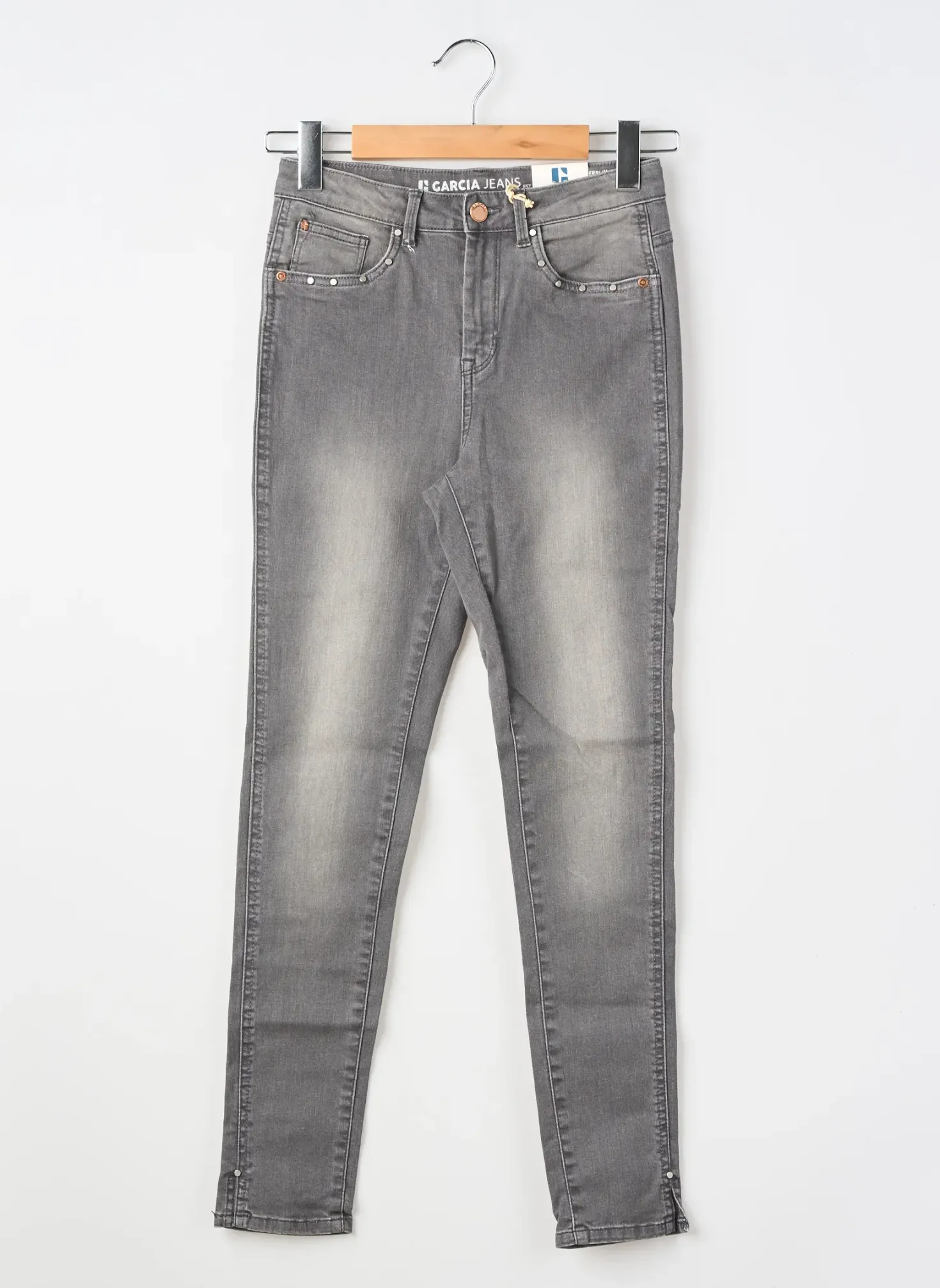 Jeans Coupe Slim Garcia Gris