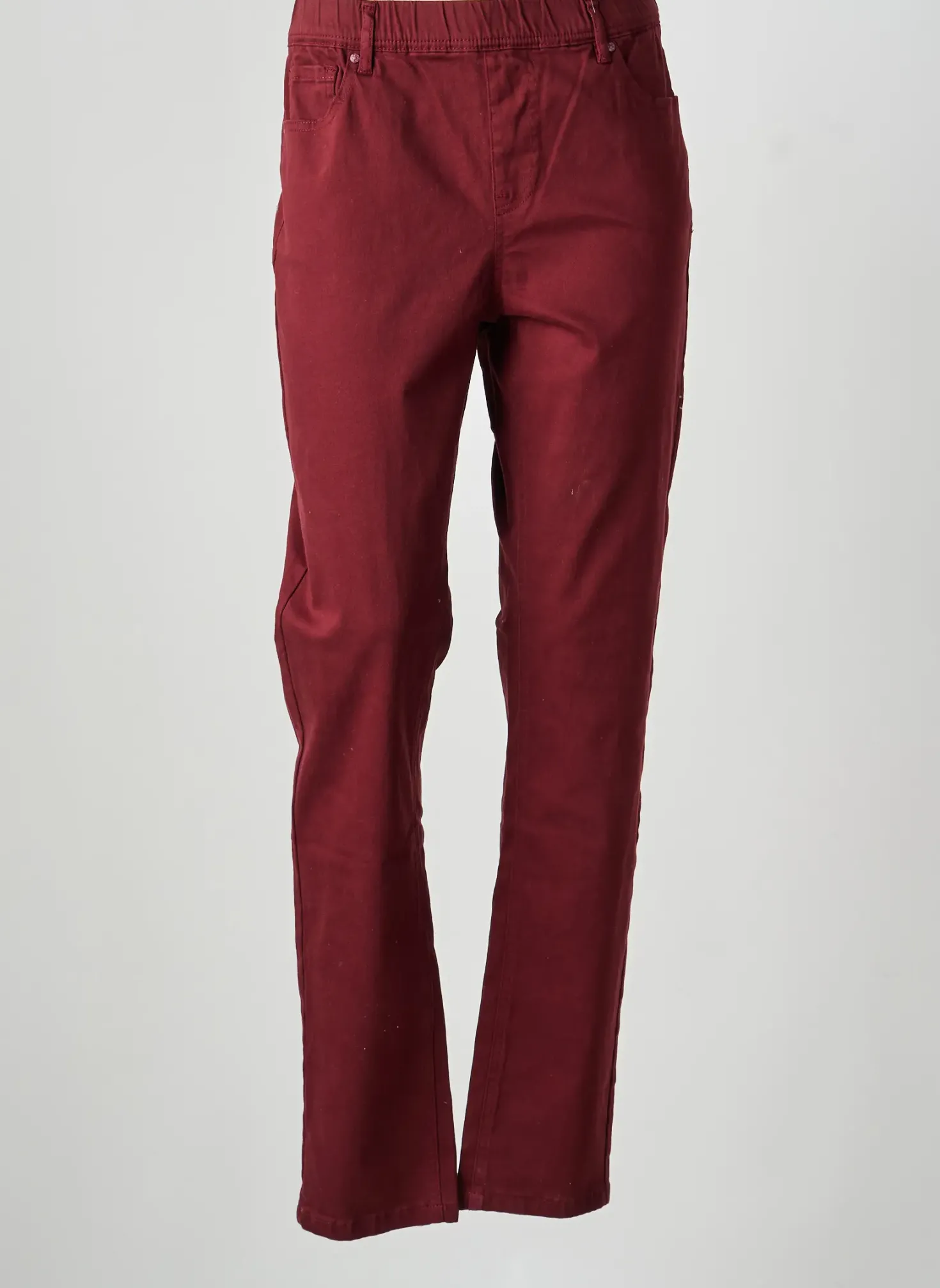Jeans Coupe Slim Griffon Rouge Taille Normale