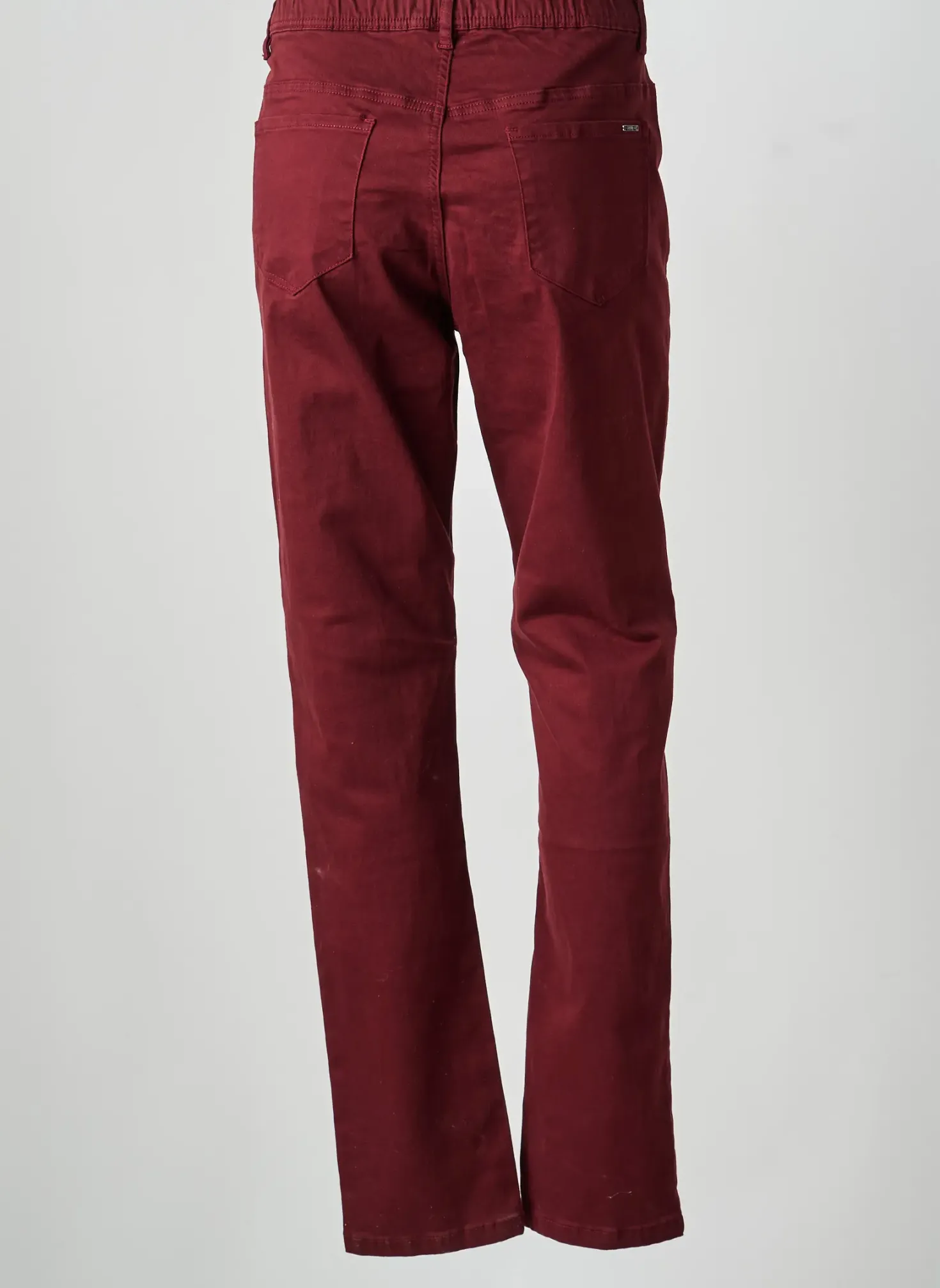 Jeans Coupe Slim Griffon Rouge Taille Normale