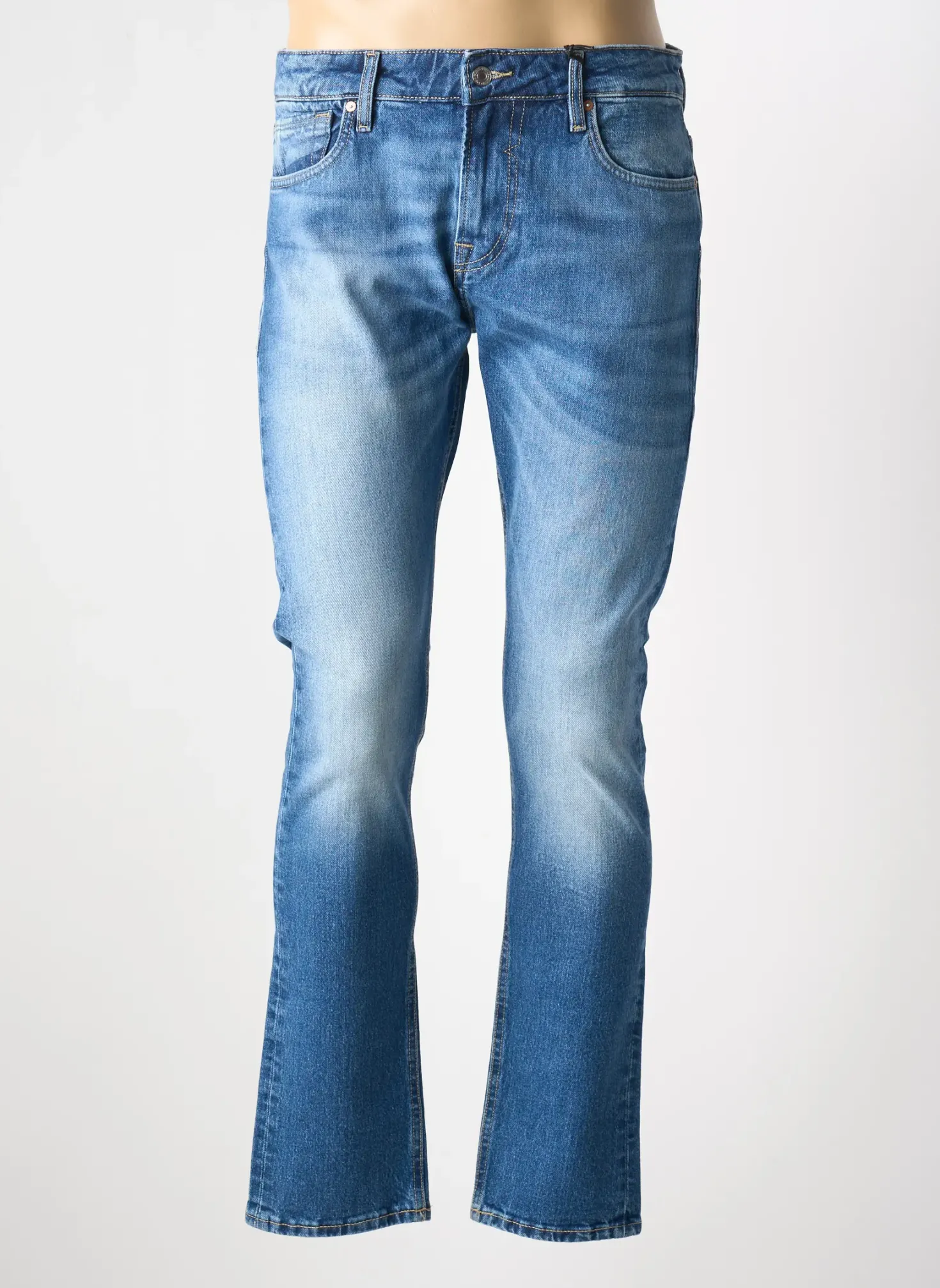 Jeans Coupe Slim Guess Bleu Taille Normale