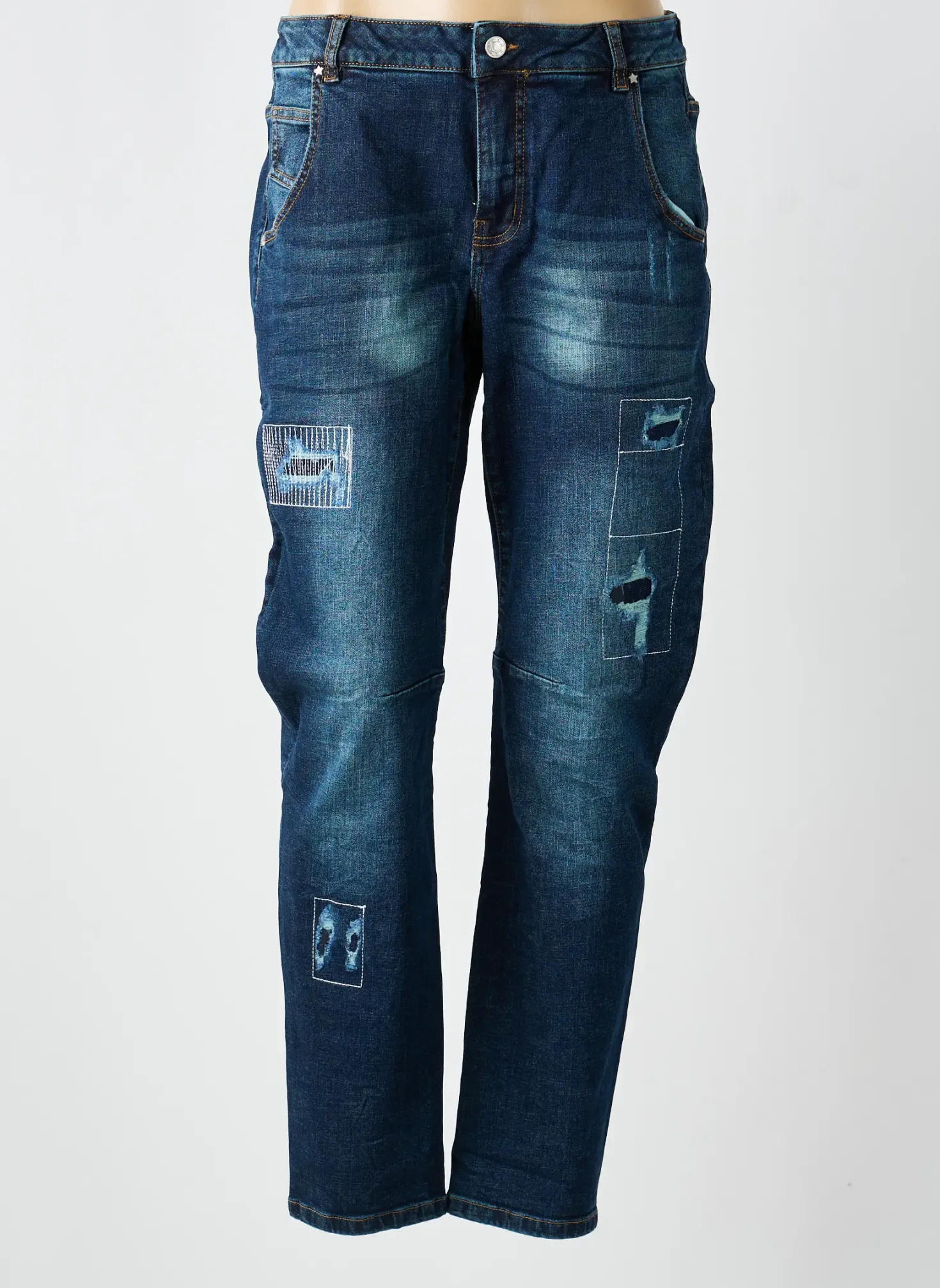 Jeans Coupe Slim Heine Bleu Taille Normale