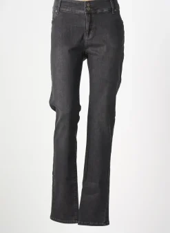 Jeans Coupe Slim Imitz Gris Taille Normale