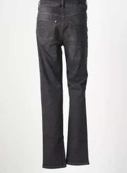 Jeans Coupe Slim Imitz Gris Taille Normale