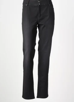 Jeans Coupe Slim Imitz Noir Taille Normale