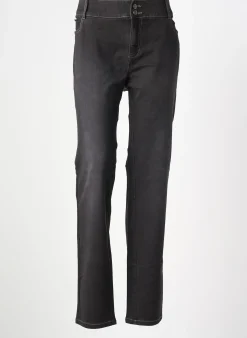 Jeans Coupe Slim Imitz Noir Taille Normale
