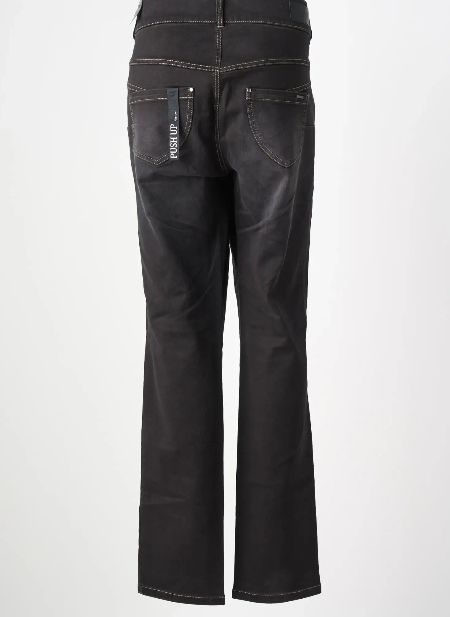 Jeans Coupe Slim Imitz Noir Taille Normale
