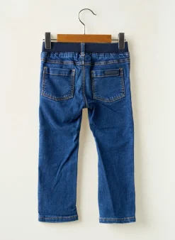 Jeans Coupe Slim Jacadi Paris Bleu Taille Élastique