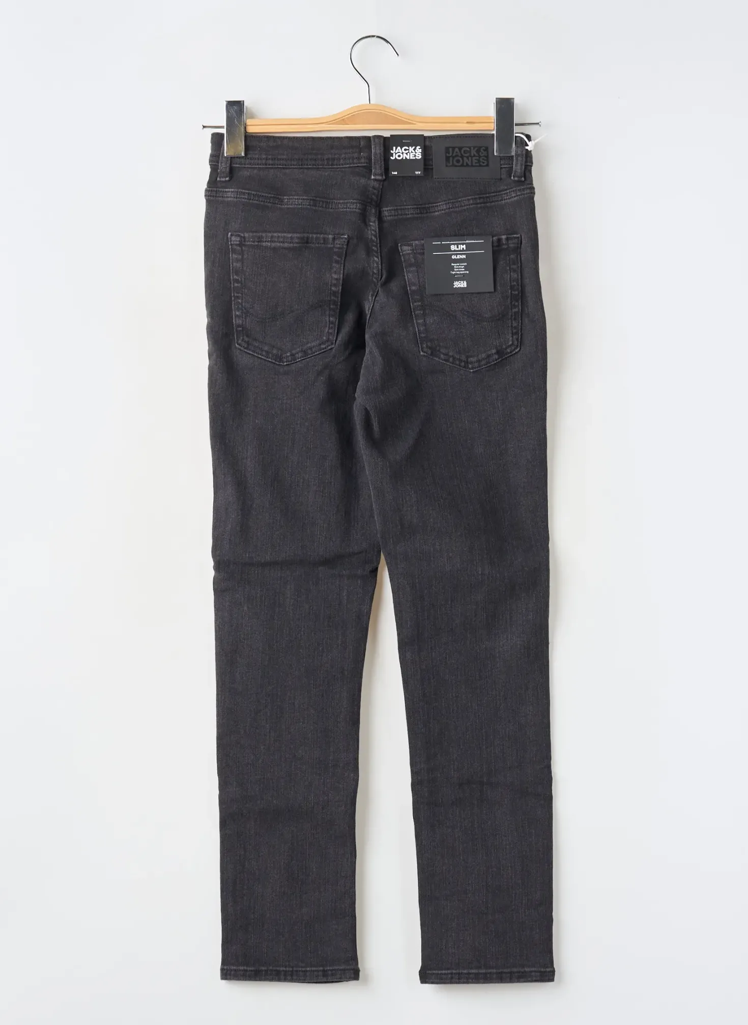Jeans Coupe Slim Jack & Jones Noir Taille Ajustable