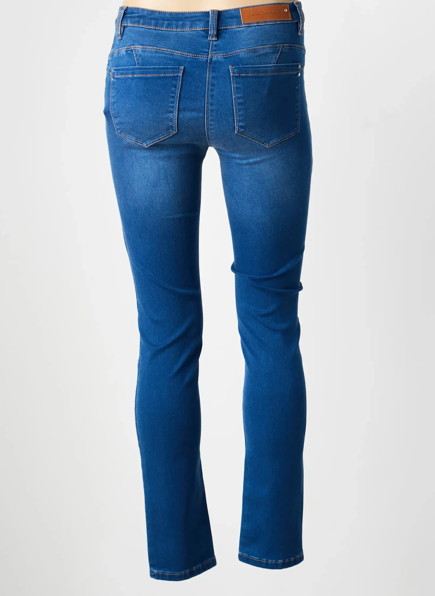 Jeans Coupe Slim Julie Guerlande Bleu Taille Normale