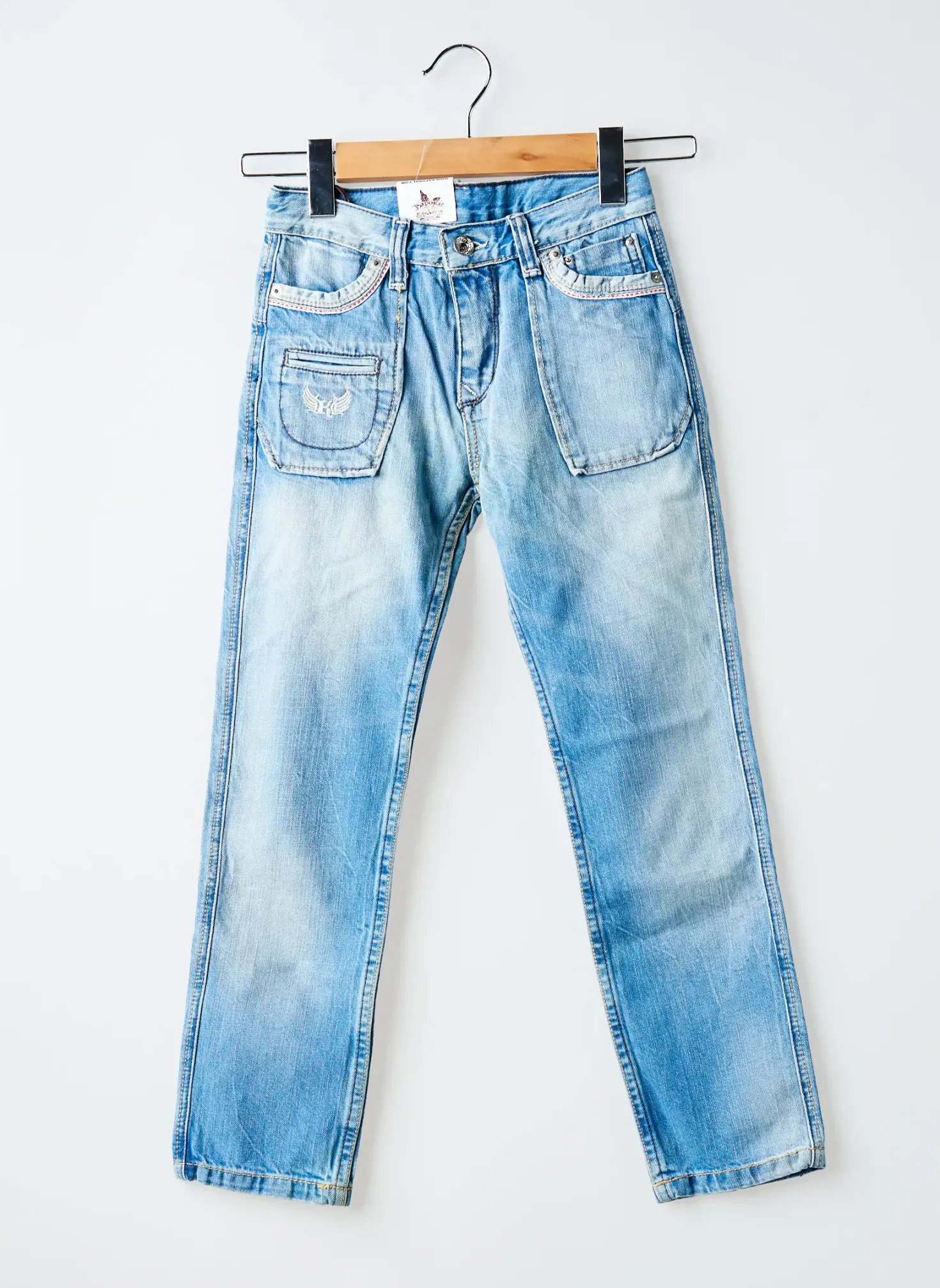 Jeans Coupe Slim Kaporal Bleu Taille Ajustable